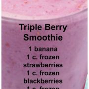 Triple Berry Smoothie ~ This is the only smoothie recipe you'll ever need....