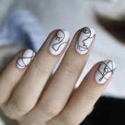 Manicure Geometric Nail Art Ideas ; design de unhas; Геометрия Диза...