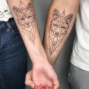 Rate This Fox Pair Tattoo 1 to 100