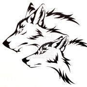 Wolf Pair Tattoo Commission by CaptainMorwen.dev... on @deviantART...