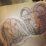 Some goat designs. Would look cool as a pair. #tattoo #tattoos #tattooideas… pin.2elci.com Best Tattos