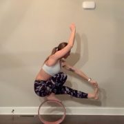 I thought normal pistol squats were hard until I pulled out my yoga wheel and tried to do this at 5:30 in the morning 
•
•
•
•
•
                     ...